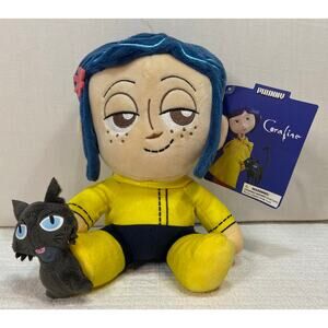 Coraline and Cat 8 Inch Phunny Plush Kidrobot